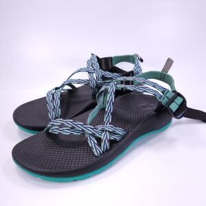 Chaco ZX/1 Ecotread Adjustable Outdoor Sandal Youth Size 5 J180217 Blue Black